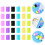 Worgeous 30 Pcs Make Doodle Finger Sponge Dyeing Tools Child 3x1.7cm 5