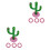 2Ensembles Jeu D'extérieur Cactus Gonflable Pour Enfants 3