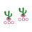 2Ensembles Jeu D'extérieur Cactus Gonflable Pour Enfants 4