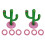 2Ensembles Jeu D'extérieur Cactus Gonflable Pour Enfants 2