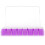 120Pièces Tampons Doigts Éponge PVC Violet Pour 3