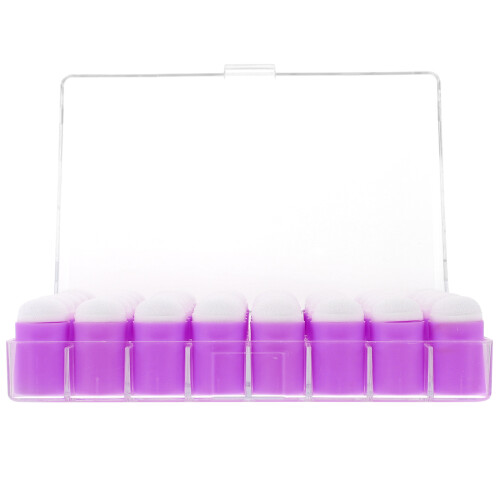120Pièces Tampons Doigts Éponge PVC Violet Pour 2