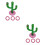 2Ensembles Jeu D'extérieur Cactus Gonflable Pour Enfants 6