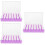 120Pièces Tampons Doigts Éponge PVC Violet Pour 9