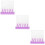 120Pièces Tampons Doigts Éponge PVC Violet Pour 11
