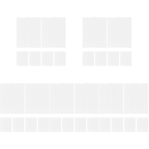 5sets Cuttable Grid Pieces Cross Stitch Plastic 6pcs*5 1