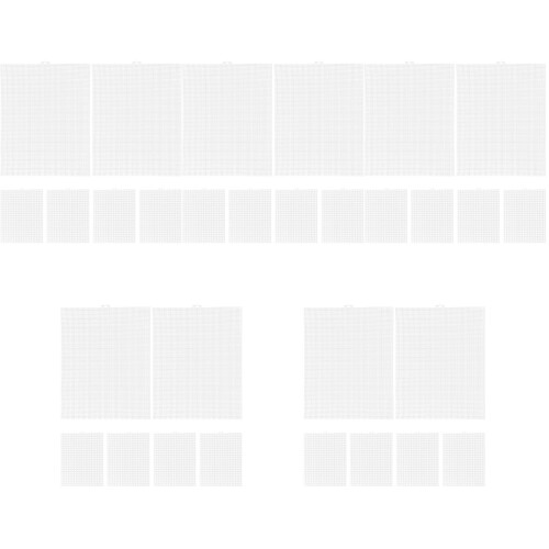5sets Cuttable Grid Pieces Cross Stitch Plastic 6pcs*5 2