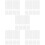 5sets Cuttable Grid Pieces Cross Stitch Plastic 6pcs*5 8