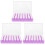 120Pièces Tampons Doigts Éponge PVC Violet Pour 4