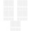 5sets Cuttable Grid Pieces Cross Stitch Plastic 6pcs*5 7