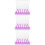 120Pièces Tampons Doigts Éponge PVC Violet Pour 10
