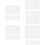 5sets Cuttable Grid Pieces Cross Stitch Plastic 6pcs*5 10