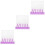 120Pièces Tampons Doigts Éponge PVC Violet Pour 7