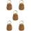5pcs Woven Bag Rattan Mesh Bag Cotton Thread 8
