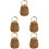 5pcs Woven Bag Rattan Mesh Bag Cotton Thread 6