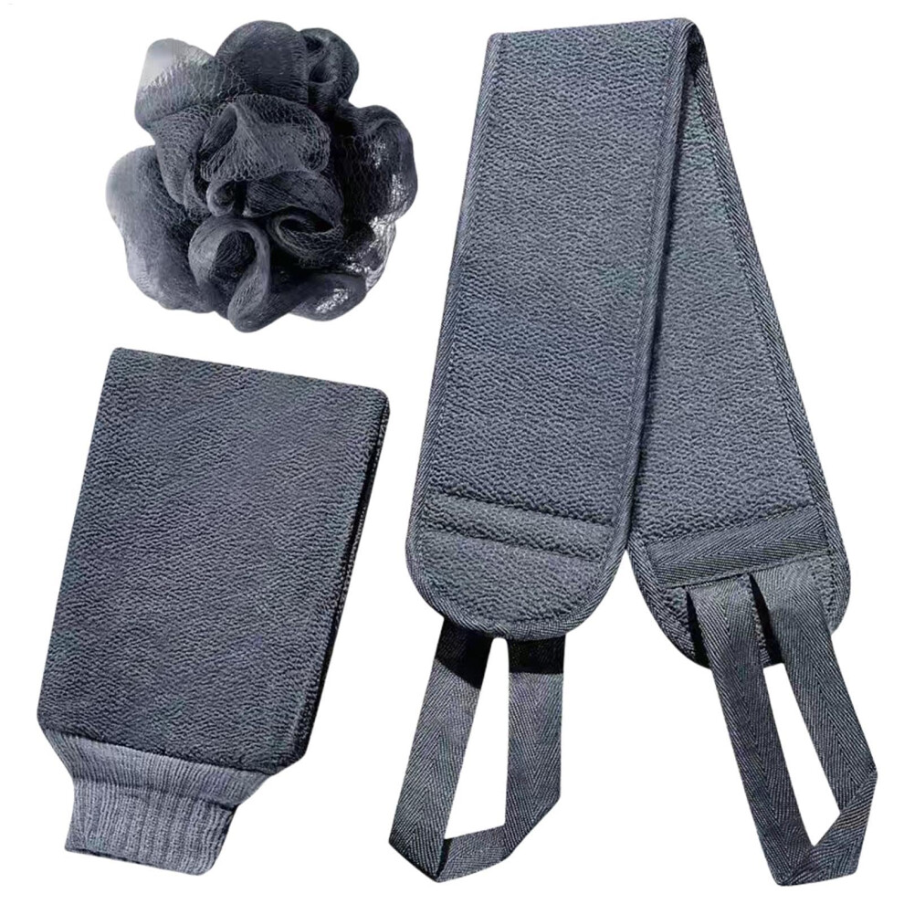 Body Washer Scrubber DoubleSided Bath Gloves Bath Flower Loofah PullBack Towel Shower Accessories for Men and Women