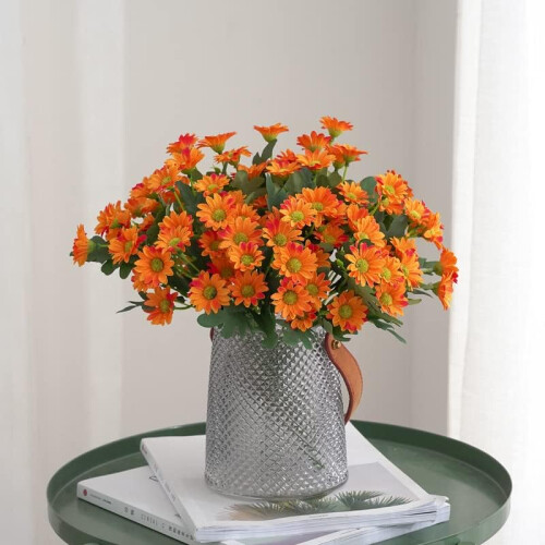 Chrysanthemum shrubs, 31 cm, creamcolored, 2 pieces (Orange) Ref: 9526 1