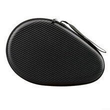 Gourd Shaped Design Table Tennis Racket Case Waterproof Material Black Stylish Look