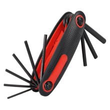 Adjustable Wrench – 9in1 Folding Hex Key Set, Hex Key Driver, Auto Bike Tool, Tool Kit, Pocket Tool, Professional Shift Wrench