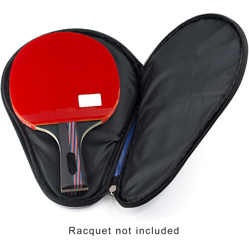 Table Tennis Racket Case Organizer with Small Compartment, Blue Paddle Carry Bag for Racket Bat Storage 2
