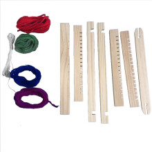 Beginner's Guide To Weaving, Wooden Weaving Machine Kit, Yarn & Cord Included, Intellectual Toy, Easy Assembly, All-In-One Weaving Kit For