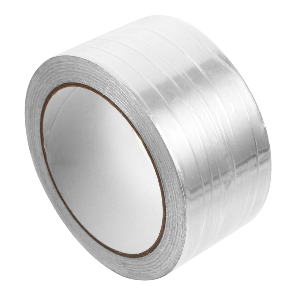 Selfadhesive Aluminum Tape, Long, Heatresistant Metal Tape For Sealing And Insulating Pipelines, Temperature Resistant, Silvercolored. 9365049084727