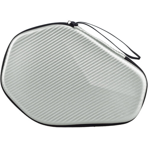 Hexagonal Pingpong Paddle Case Table Tennis Racket Storage Bag Zippered Handbag Silver 2