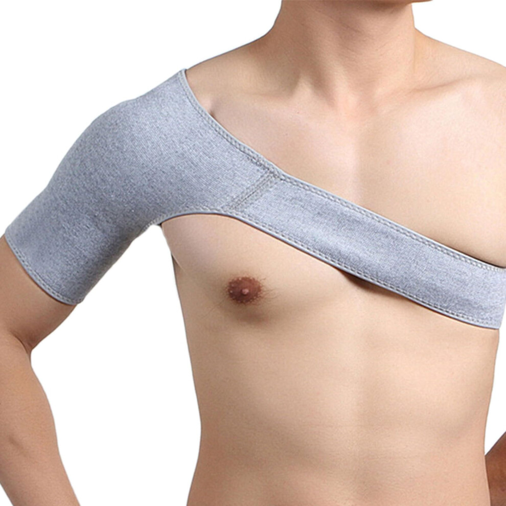 Grey 2 Pack Shoulder Brace For Rotator Cuff Injury Pain Relief, Adjustable Compression Support Strap,