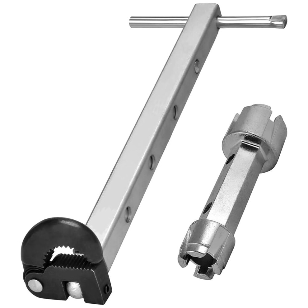 Basin Wrench Adjustable 3/8 In To 11/4 In Capacity Jaw Tub Plumber Wrenches Tool 9347817845204