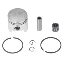 40mm Piston Kit with Steel Alloy Pin, Precision Fit for 2 Stroke Y Zinger Jog Moped Scooter