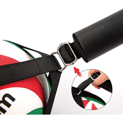 Lightweight volleyball jump belt, training belt for spike techniques, development squeeze belt black 1