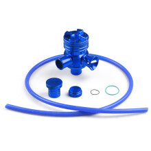 Universal Turbo Blow Off Valve Adjustable Spring Pressure Blue Performance BOV for Cars