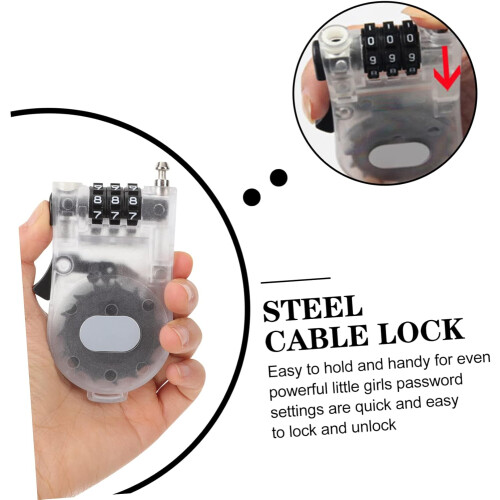 Portable AntiTheft Lock for Snowboards and Scooters, 3Password Security Wire Construction, Compact Lightweight Design 2