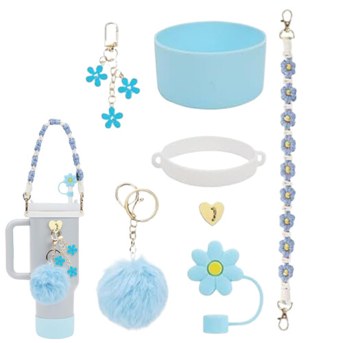 Accessories for Cup, Cup Accessory Set, Silicone Straw Cover, Water Bottle Handle