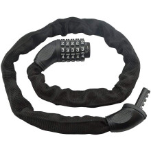 Bicycle Long Security Chain Lock 5 Digit Password Anti Theft Steel 90cm Black For Bicycle Motorcycle Ebike