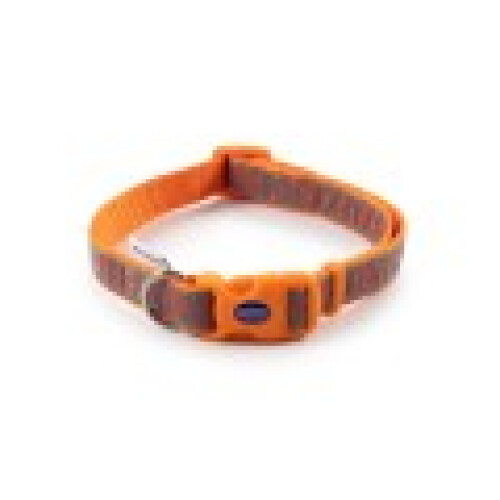 Ancol Fashion Nylon Adjustable Collar Orange Bone 30-50cm Sz2-5 1