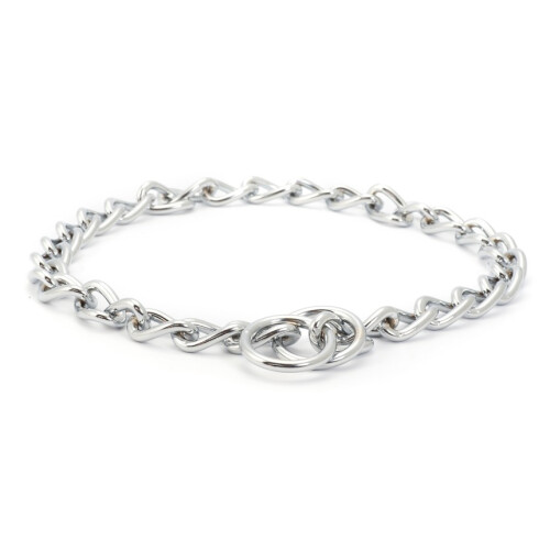 Ancol Heritage Check Chain Collar Xheavy 70cm Sz 9