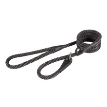 Heritage Nylon Rope Lead Black/grey 12mm X1.5m