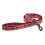 Ancol Indulgence Nylon Lead Tartan Red 19mm X1m 1
