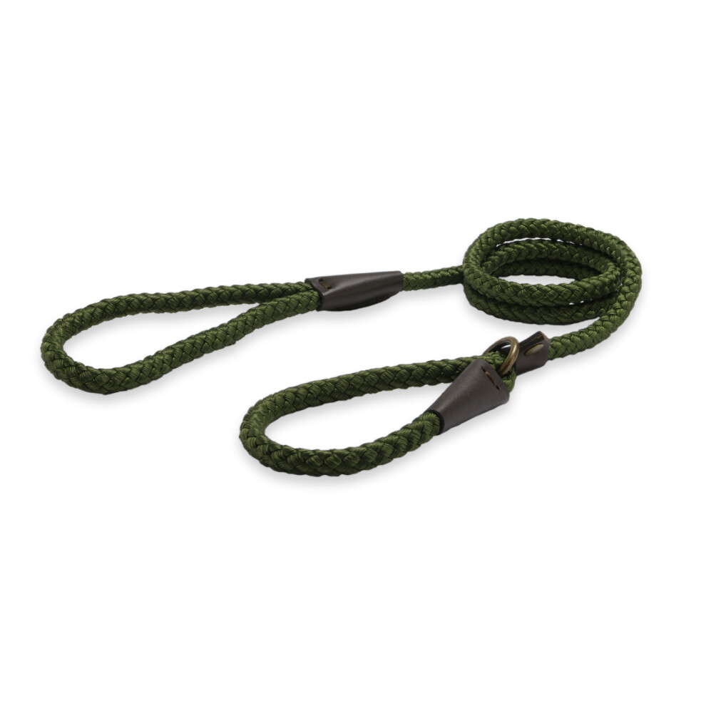 Heritage Nylon Rope Slip Lead Green 10mm X1.2m