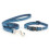 Ancol Small Bite Collar & Lead Set Stars Blue 2