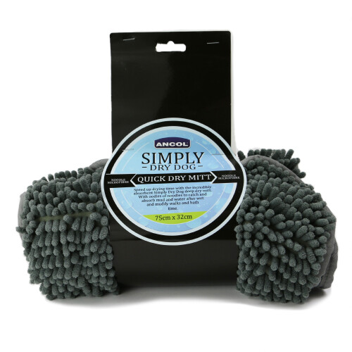 Ancol Ancol Simply Dry Noodle Dog Drying Mitt 1
