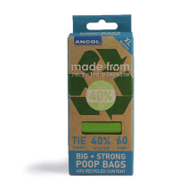 Ancol Made From Poop Bag Refill Pack (4 Rolls Per Pack) Strong, Sturdy
