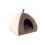 Ancol Sleepy Paws Timberwolf Pyramid Bed Faux Suede 2