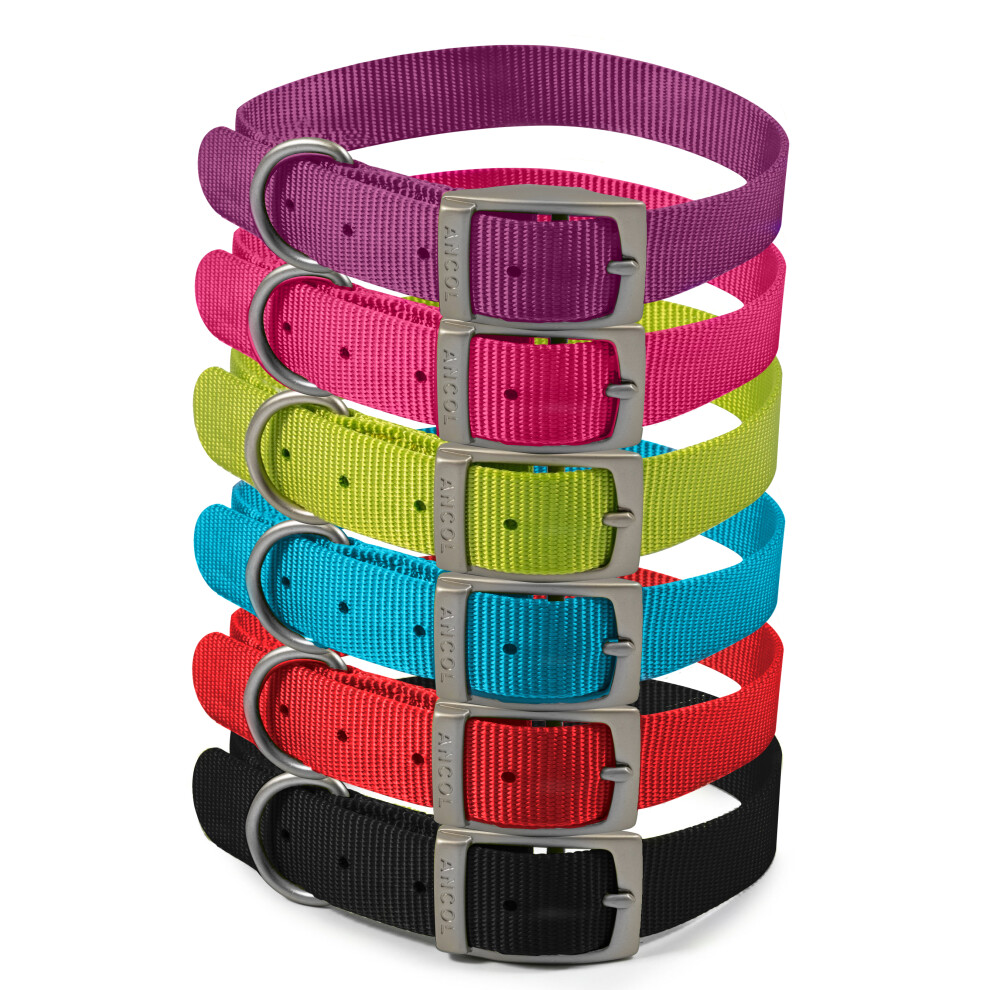 Ancol Heritage Nylon Collar 15Mm X28-36Cm Sz3 Black