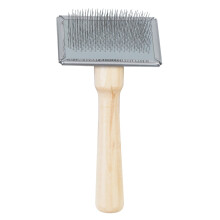 Heritage Wood Handle Soft Slicker Brush Sml