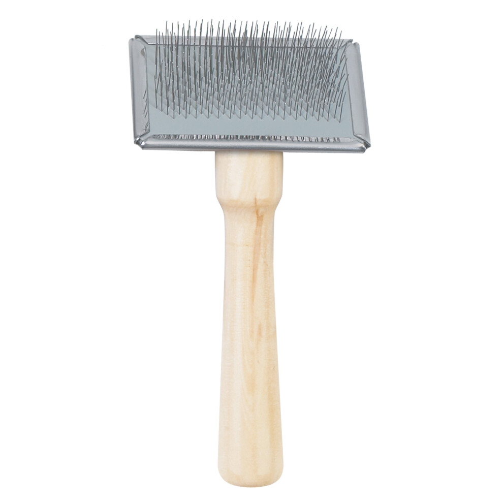 Heritage Wood Handle Soft Slicker Brush Sml