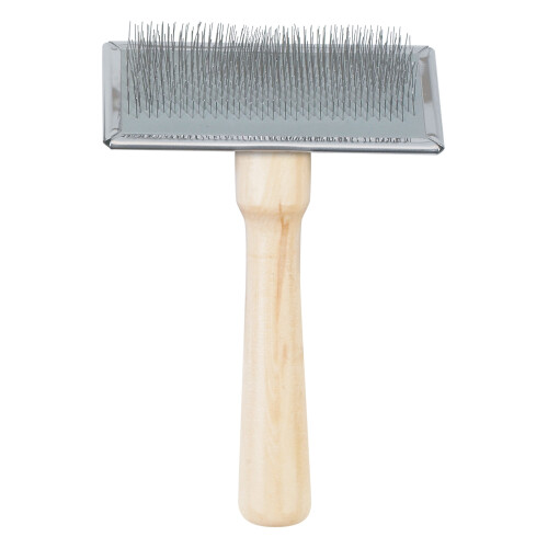 Ancol Heritage Wood Handle Soft Slicker Brush Lge 1