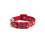 Ancol Indulgence Nylon Adjustable Collar Paw N Bone Red 20-30cm Sz 1-2 1