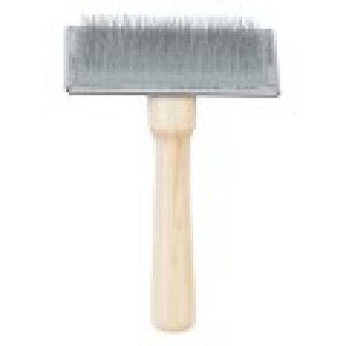Ancol Heritage Wood Handle Soft Slicker Brush Lge 2